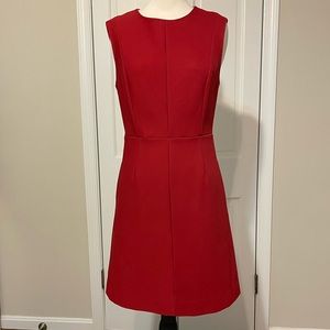 Diane von Furstenberg crimson A line dress